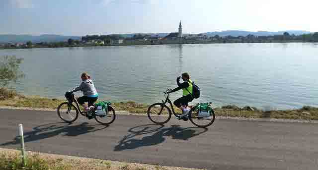 Riding Alonge the Danube